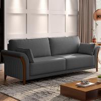 Sofá 02 Lugares 162cm Stefan M03 Linho Chumbo - 5