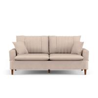 Sofá 2 Lugares 160cm Com Almofadas Veras D05 Linho Bege - 1