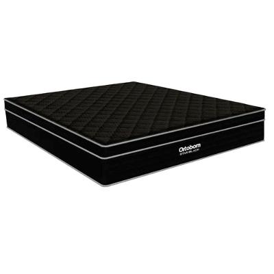 Colchão King Molas Ensacadas D45 Euro Pillow Star Black 193x198x38CM Ortobom
