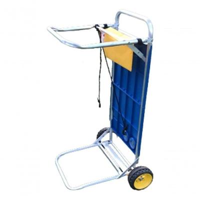 Carrinho de Praia Ronchetti Vira Mesa em Alumínio com Porta-Copos Azul 55,5CM