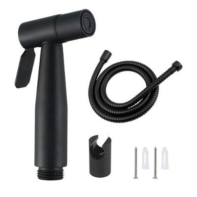 Ducha Higiênica BSL3814 Manual de Parede 15 Pressão com Mangueira Flexível Preto Braslu Aço