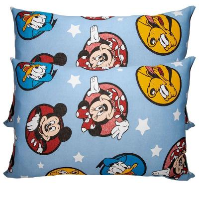 Fronha Kazzavip Estampada Disney Macia e Durável Azul Portallar 02 PEÇAS