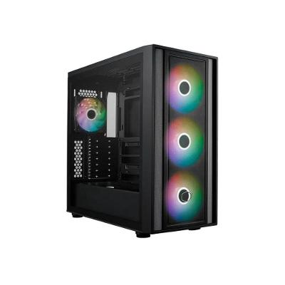 Gabinete Masterbox 600 Mid Tower E-ATX Aço RGB Preto Cooler Master