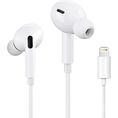 Fone de Ouvido com Fio Fone com Fio Entrada Ios Microfone Cancelamento de Ruído 102dB Lightning