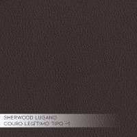 Sofá 2 Lugares Sala de Estar Pés Em Madeira Nauru Couro Tabaco Gran Belo - 3