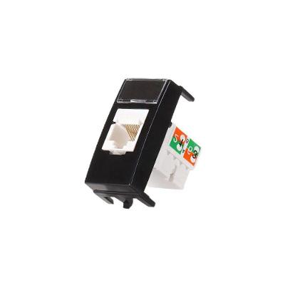 Módulo Tomada para Rede de Informática Clean RJ45 Cat6 Preto Margirius