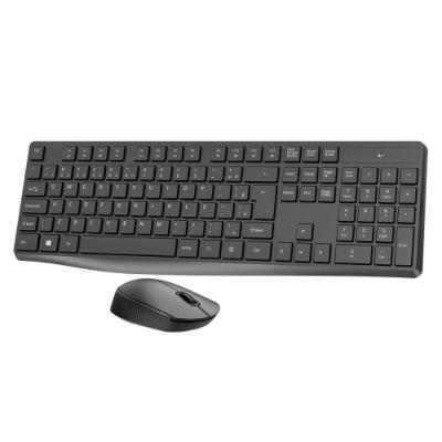 Kit Teclado e Mouse sem Fio VO203 Teclas Silenciosas Preto Creative