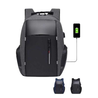 Mochila Executiva para Notebook com Entrada USB Poliéster Antifurto Viagem Água Azul First Bikes