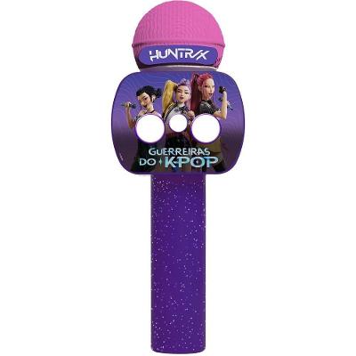 Microfone Musical Guerreiras do K-Pop com Karaokê e Bluetooth Colorido Candide