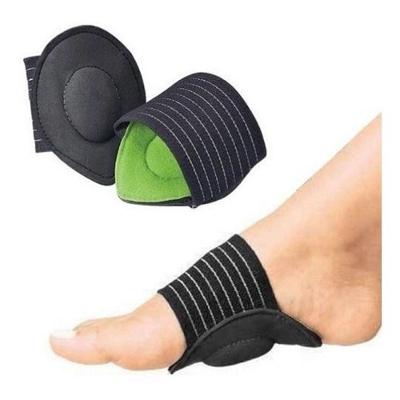 Palmilha Ortopédica Shopmix para Fascite Plantar e Pé Chato com Almofada Algodão Branco Bivolt