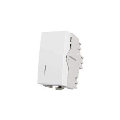 Módulo Interruptor Simples com Luz Clean 10A Fosco Branco Margirius