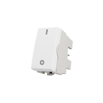 Módulo Interruptor Bipolar Simples Clean 25A Fosco Branco Margirius