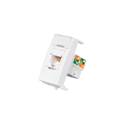 Módulo Tomada para Rede de Informática Clean RJ45 Cat6 Fosco Branco Margirius