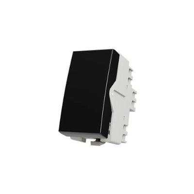 Módulo Interruptor Simples com Luz Clean 10A Fosco Preto Margirius
