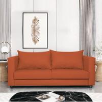 Sofá 2 Lugares Lisboa Suede - Amarena Móveis Cor Terracota - 7