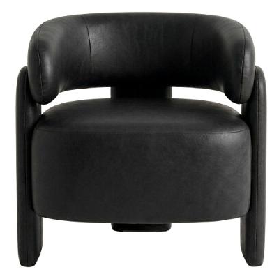 Poltrona Decorativa Lume com Pés Palito Courino Confortável Coral Tcs 724
