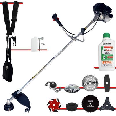 Roçadeira Toyama RT43L-B-25A 43CC 1,7HP com Kit Facas e Óleo 2T Gasolina