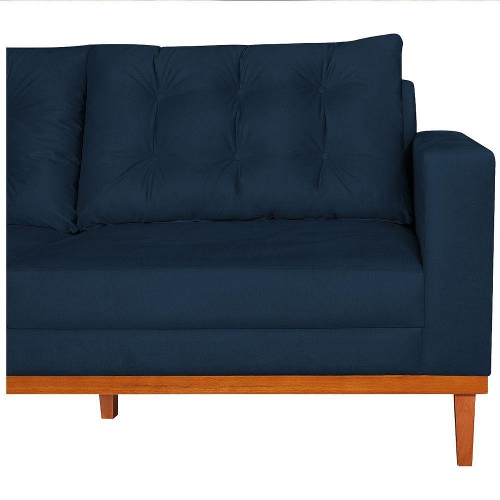 Sofá 2 Lugares Dubai Suede - Amarena Móveis Cor Azul Marinho - 2