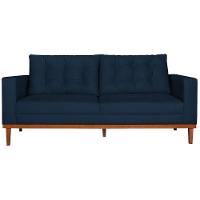 Sofá 2 Lugares Dubai Suede - Amarena Móveis Cor Azul Marinho - 6