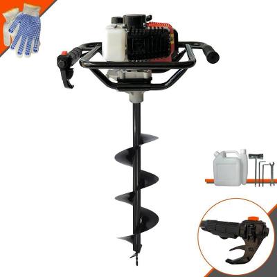 Perfurador de Solo VPS52 com Motor 52cc 2HP Laranja com Broca 80x20cm e Kit Ferramentas 1200ML