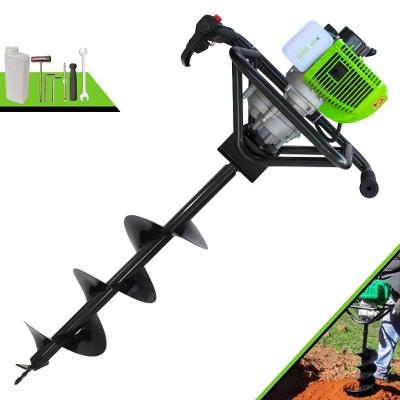 Perfurador de Solo MPS52 à Gasolina 2T 52CC 1,8HP com Broca Verde Menegotti 980ML 9000 RPM