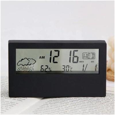 Relógio Despertador Digital Sortida com Visor LCD e SNOOZE Branco Top Rio Comercial
