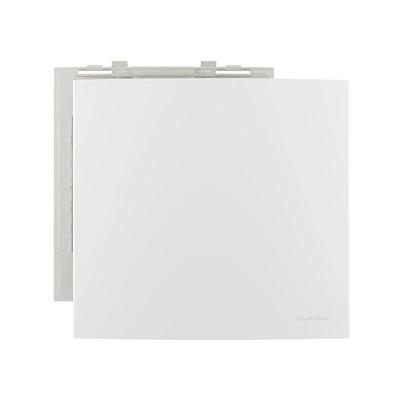 Placa Cega Clean 4x4 para Instalação com Suporte em ABS Anti Raio UV Branco Margirius