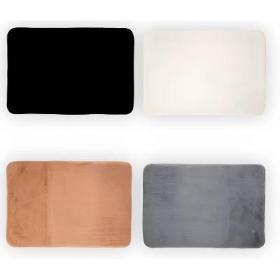 Tapete Soft Retangular 40x60CM Base Antiderrapante para Multiuso Cores Sortidas Clink