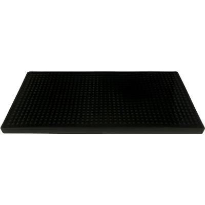 Tapete Escorredor Retangular PVC Antiderrapante para Cozinha Preto Clink