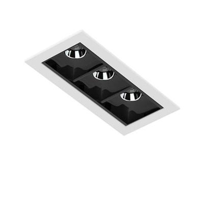 Spot de Embutir 4992-ab-s 7W 2700K Design Minimalista Branco e Preto Interlight