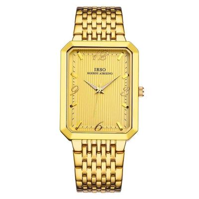 Relógio de Quartzo Masculino Ibso 9233 Analógico Aço Inox Dourado Elashopp