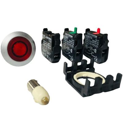 Botão Comando Pulsador Vermelho LED 110V 1NA 1NF BM30N2X43C Eaton