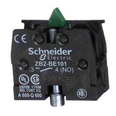 Bloco de Contato Auxiliar Schneider ZB2BE101 para Botoeira 1NA 22mm XB4 XB5 Bivolt
