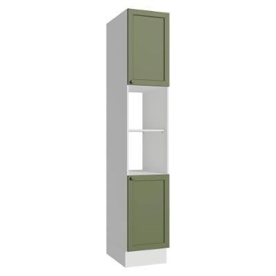 Paneleiro 40 Cm 2 Portas E 2 Nichos Branco/verde Vik Madesa Branco/verde