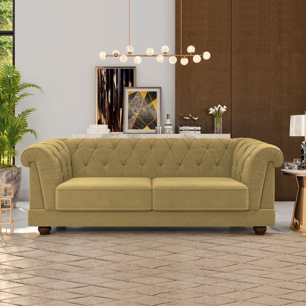 Sofa 2 Lugares 190 Cm Ponteio Veludo Sl 945 Moll Sl 945 - 3