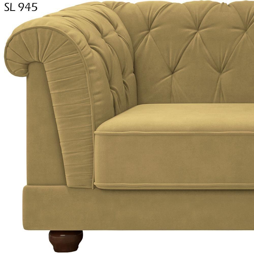 Sofa 2 Lugares 190 Cm Ponteio Veludo Sl 945 Moll Sl 945 - 5