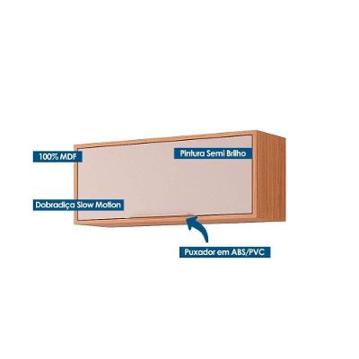 Armário Aéreo Cozinha Áurea 80CM 1 Porta MDF Basculante