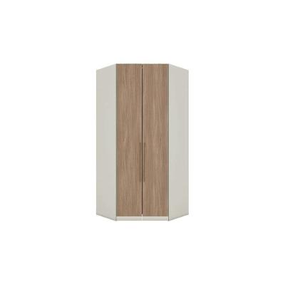Guarda Roupa Closet De Quarto Canto Oblíquo Mc05 C- 2 Portas E 3 Gavetas Areia-jequitibá