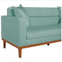 Sofá 2 Lugares Viena Suede - Amarena Móveis Cor Azul Tiffany - 2