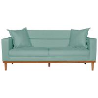 Sofá 2 Lugares Viena Suede - Amarena Móveis Cor Azul Tiffany - 6