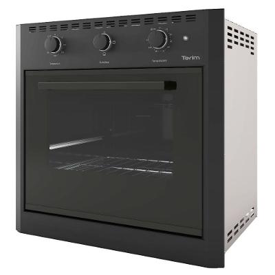 Forno Elétrico de Embutir Terim E60 Black 60L com Grill e Timer 220V