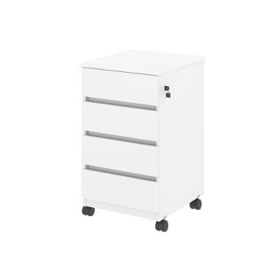 Arquivo Com 4 Gavetas Verbena - Branco Branco