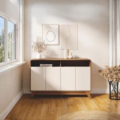 Aparador Nature Moderno 4 Portas 1 Gaveta MDP 160CM Amadeirado Casah