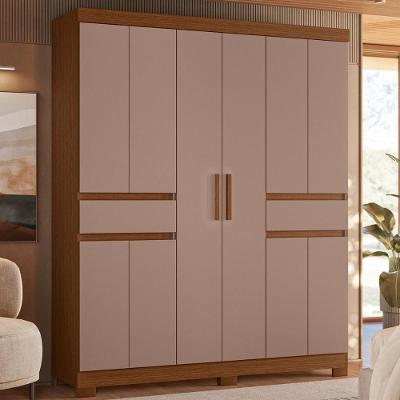 Armário De Quarto E Prateleiras 10 Portas Nogueira