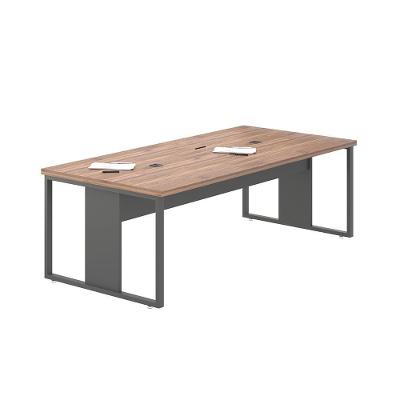 Mesa De Reunião Com Caixa De Tomada 240 Mexico - Noce E Preto Noce E Preto