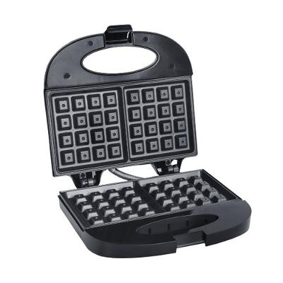 Máquina de Waffle Liége Antiaderente com Duplo Aquecimento Preta 110V 750W 21,5CM