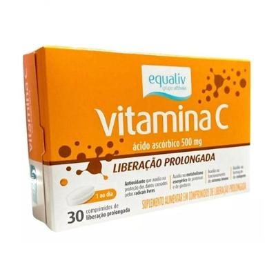 Vitamina Equaliv C 500mg com Ação Antioxidante 30 Comprimidos