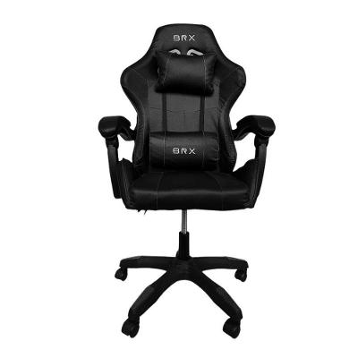 Cadeira Gamer Impact BR-X com Estrutura em Madeira e Ferro, Encosto Reclinável e Apoio de Braços