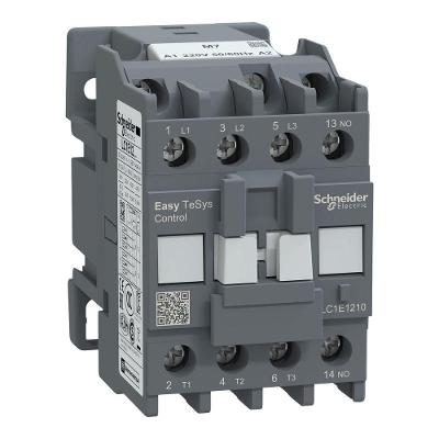 Contator Tripolar Schneider Electric LC1E Aplicações de Motores 220V 1NA 45MM Corrente Nominal 12A