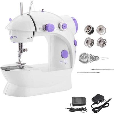 Máquina de Costura Mini Portátil Yeet Elétrica Reta 1 Ponto de Mesa com Pedal Bivolt